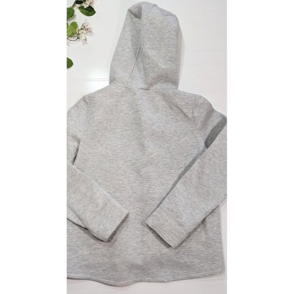 Betsey Johnson Performance Gray Asymmetric Scuba Hoodie - Picture 2 of 4